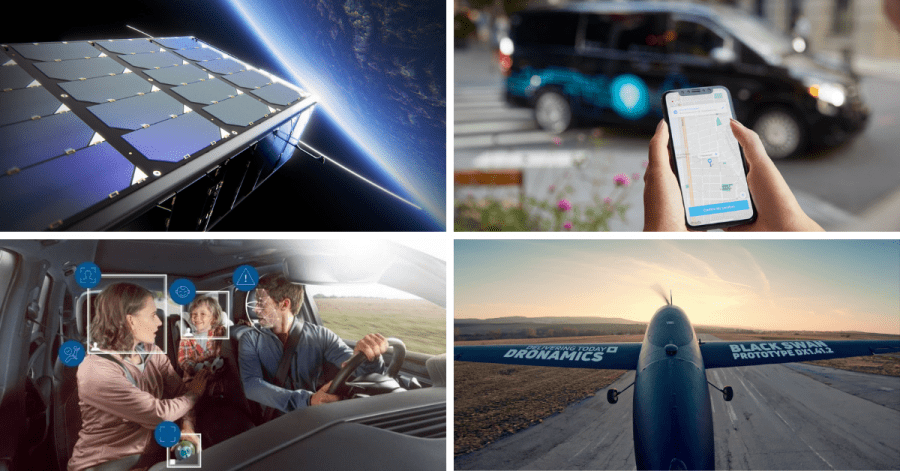 EnduroSat, Via Mobility, Bosch, Dronamics visualizations