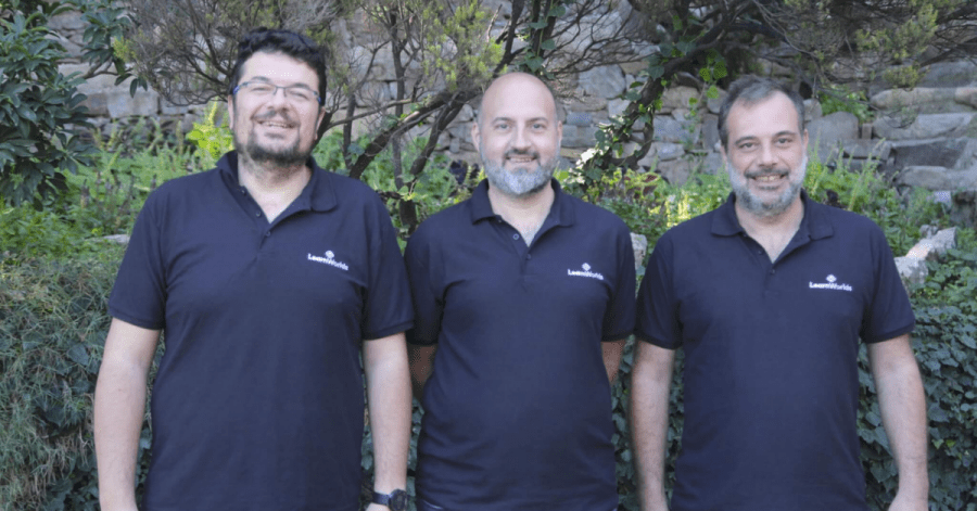 The three co-founders of the e-learning marktplace, LearnWorlds - George Palaigeorgiou, Fanis Despotakis, and Panos Siozos