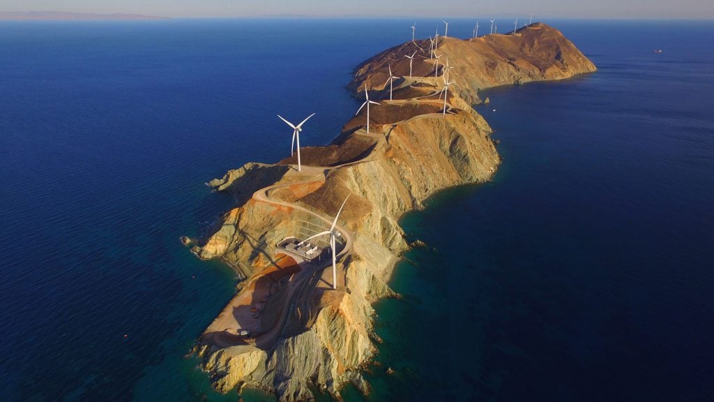 Wind farm in Attica, Greece, Terna Energy