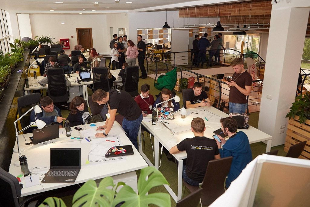 Co-working space at Rubik Hub