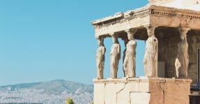 Greek temple in Athens, Tech Tour Digital SEE