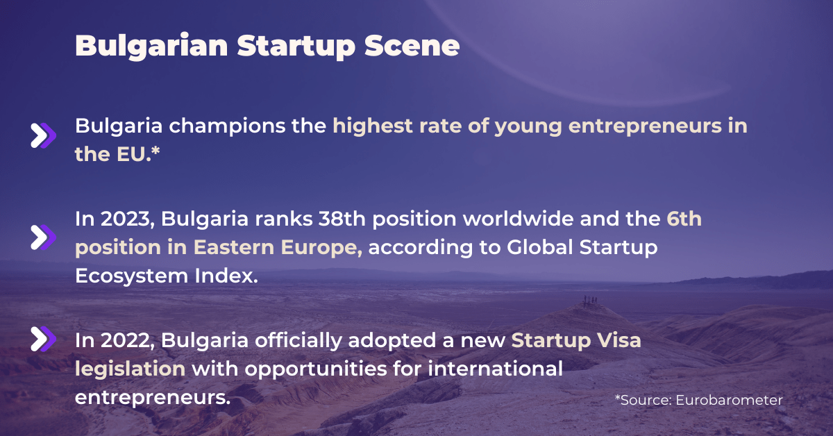 Infographic about Bulgarian startup scene