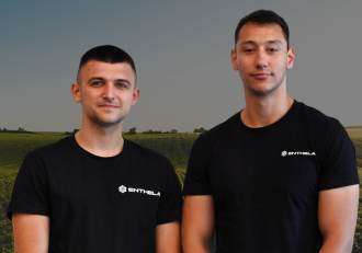 (left to right) Angel Hristov and Martin Nedev, founders of Enthela