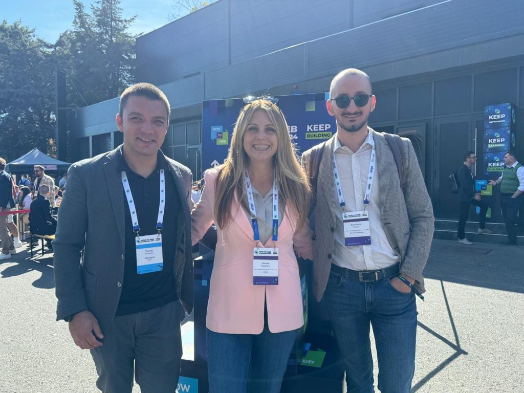 Future Unicornns team with portfolio founder Theodor Panayotov, CEO of Coursedot and Ehtermind