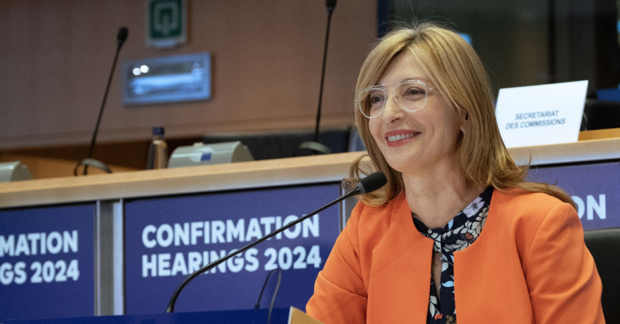 Ekaterina Zaharieva during the confirmation hearing 2024 © European Union, 2024 - Source EP