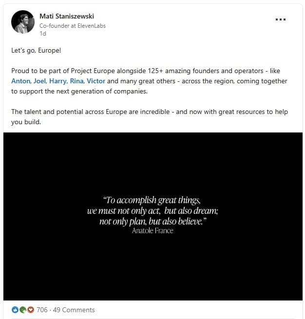 Why Is &#8216;Project Europe&#8217; Betting Only on Young Founders?, TheRecursive.com