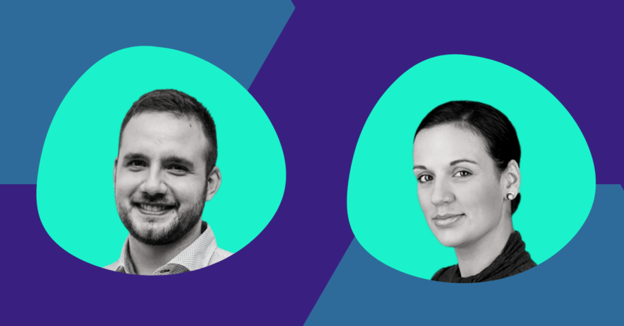 Georgi Penev Bulgarian FIntech Association and Dea Markova, EU Public Policy Advisor
