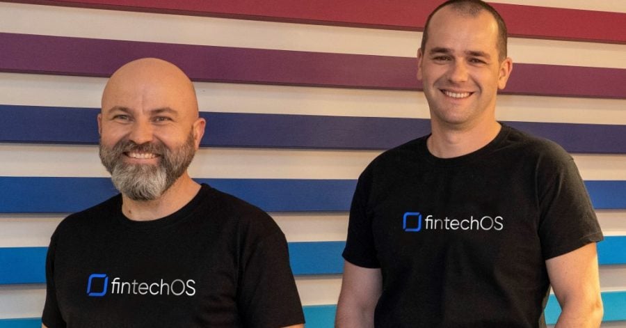 FintechOS cofounders Teodor Blidarus and Sergiu Negut