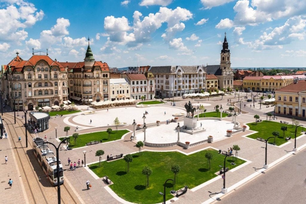 View of the main square in Oradea, Larisa Birta