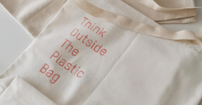 Sustainable fashion - Bag made of textile waste