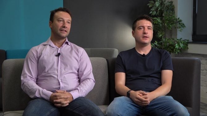 Simeon Predov and Lyubomir Vanyov, founders of Shkolo.bg