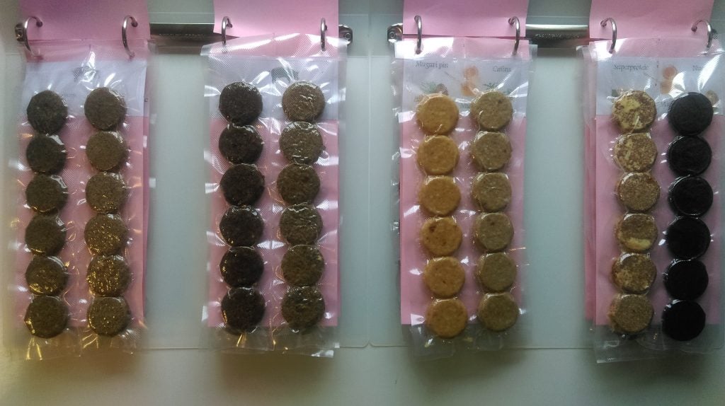 Examples of ODA, the cooked food tablets