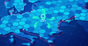 Europe map with focus on CEE, Canva
