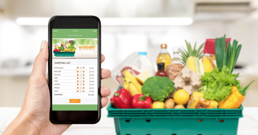 Online grocery delivery, Canva