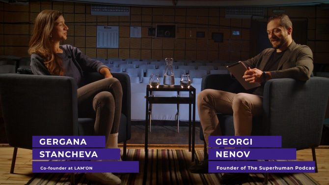 The co-founder of LAM'ON Gergana Stancheva and Georgi Nenov