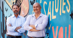 Peter Thompson (left) and George Dochev (right), co-founders of LucidLink
