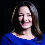 A portrait picture of Evelina Necula, co-founder of Kinderpedia