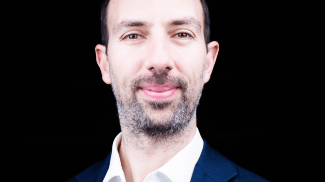 Portrait Photo of Atanas Raykov, VP of Growth at Rakuten Viber on a black background