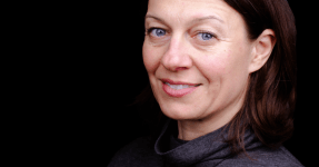A portrait photo of Tatjana Zabasu Mikuz from South Central Ventures on a black background