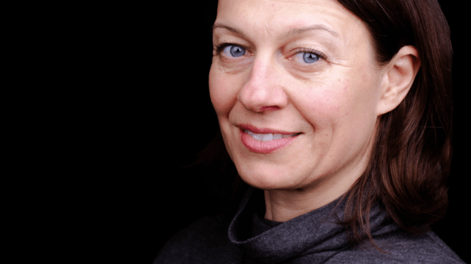 A portrait photo of Tatjana Zabasu Mikuz from South Central Ventures on a black background