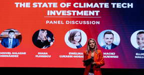 Panel discussion on the state of climate tech at the Wolves Summit, in Wroclaw, Poland