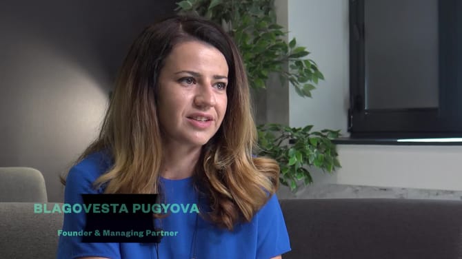 CEO Blagovesta Pugyova shares that she sees Childish as a future leader in AI technology in CEE