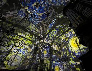 Vincent meets Rembrandt, projection mapping of the Starry Night